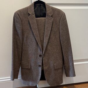 JCrew Brown Wool Suit